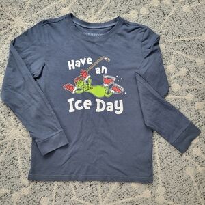 Life Is Good Grinch Have An Ice Day Hockey Longsleeve Tee